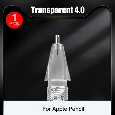 Zamjena metalnih vrhova za Apple Pencil 1. 2. generacije iPad Stylus Transparent 4.0 dvoslojna olovka s dodirnim zaslonom