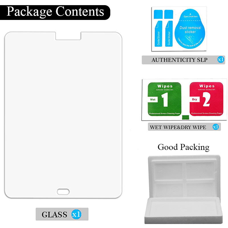 Átlátszó LCD kijelzővédő fólia Samsung Galaxy Tab S 10,5" SM-T800 T805 robbanásbiztos 0,3 mm HD edzett üveg prémium 9D filmhez