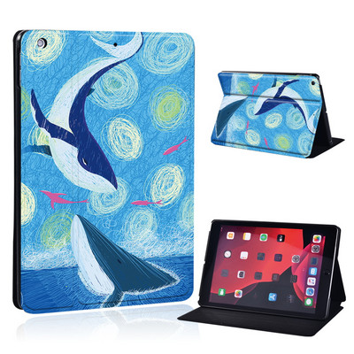 Mielas animacinio filmo planšetinio kompiuterio dėklas, skirtas iPad Air 4 10,9 2020 IPad 10,2 7-asis 8-asis sulankstomas stovo dangtelis, skirtas Air 3 10,5 Air 1 2 9,7 5-as 6-asis Mini 4 5