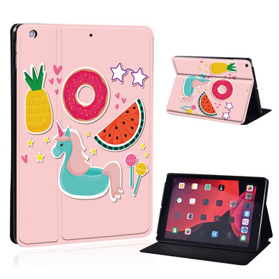 Mielas animacinio filmo planšetinio kompiuterio dėklas, skirtas iPad Air 4 10,9 2020 IPad 10,2 7-asis 8-asis sulankstomas stovo dangtelis, skirtas Air 3 10,5 Air 1 2 9,7 5-as 6-asis Mini 4 5