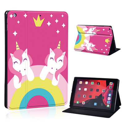 Mielas animacinio filmo planšetinio kompiuterio dėklas, skirtas iPad Air 4 10,9 2020 IPad 10,2 7-asis 8-asis sulankstomas stovo dangtelis, skirtas Air 3 10,5 Air 1 2 9,7 5-as 6-asis Mini 4 5