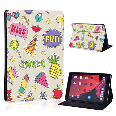 Mielas animacinio filmo planšetinio kompiuterio dėklas, skirtas iPad Air 4 10,9 2020 IPad 10,2 7-asis 8-asis sulankstomas stovo dangtelis, skirtas Air 3 10,5 Air 1 2 9,7 5-as 6-asis Mini 4 5