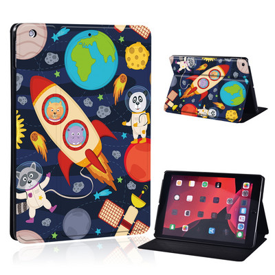 Mielas animacinio filmo planšetinio kompiuterio dėklas, skirtas iPad Air 4 10,9 2020 IPad 10,2 7-asis 8-asis sulankstomas stovo dangtelis, skirtas Air 3 10,5 Air 1 2 9,7 5-as 6-asis Mini 4 5