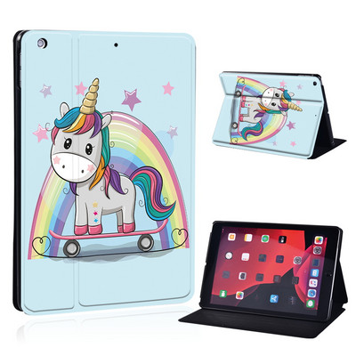 Mielas animacinio filmo planšetinio kompiuterio dėklas, skirtas iPad Air 4 10,9 2020 IPad 10,2 7-asis 8-asis sulankstomas stovo dangtelis, skirtas Air 3 10,5 Air 1 2 9,7 5-as 6-asis Mini 4 5