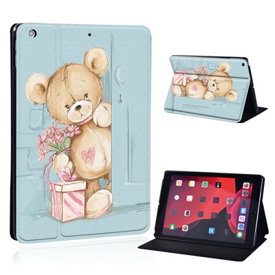 Mielas animacinio filmo planšetinio kompiuterio dėklas, skirtas iPad Air 4 10,9 2020 IPad 10,2 7-asis 8-asis sulankstomas stovo dangtelis, skirtas Air 3 10,5 Air 1 2 9,7 5-as 6-asis Mini 4 5