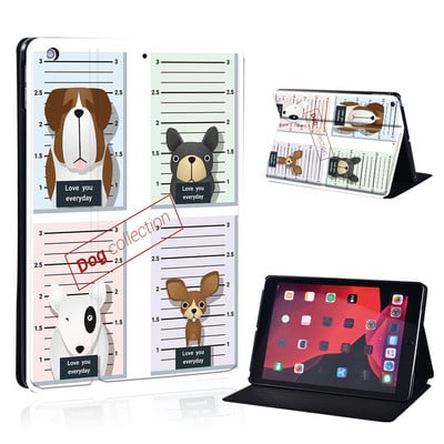 Mielas animacinio filmo planšetinio kompiuterio dėklas, skirtas iPad Air 4 10,9 2020 IPad 10,2 7-asis 8-asis sulankstomas stovo dangtelis, skirtas Air 3 10,5 Air 1 2 9,7 5-as 6-asis Mini 4 5