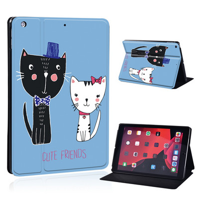 Mielas animacinio filmo planšetinio kompiuterio dėklas, skirtas iPad Air 4 10,9 2020 IPad 10,2 7-asis 8-asis sulankstomas stovo dangtelis, skirtas Air 3 10,5 Air 1 2 9,7 5-as 6-asis Mini 4 5