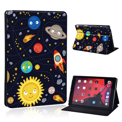 Mielas animacinio filmo planšetinio kompiuterio dėklas, skirtas iPad Air 4 10,9 2020 IPad 10,2 7-asis 8-asis sulankstomas stovo dangtelis, skirtas Air 3 10,5 Air 1 2 9,7 5-as 6-asis Mini 4 5