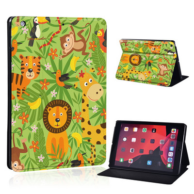 Mielas animacinio filmo planšetinio kompiuterio dėklas, skirtas iPad Air 4 10,9 2020 IPad 10,2 7-asis 8-asis sulankstomas stovo dangtelis, skirtas Air 3 10,5 Air 1 2 9,7 5-as 6-asis Mini 4 5