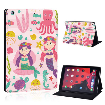 Mielas animacinio filmo planšetinio kompiuterio dėklas, skirtas iPad Air 4 10,9 2020 IPad 10,2 7-asis 8-asis sulankstomas stovo dangtelis, skirtas Air 3 10,5 Air 1 2 9,7 5-as 6-asis Mini 4 5