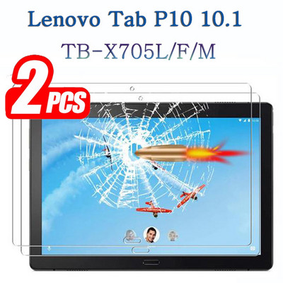 (2 pakiranja) Kaljeno staklo za Lenovo Tab P10 10.1 TB-X705L/X705F/X705M Zaštitna folija za tablet s punim pokrivanjem protiv ogrebotina