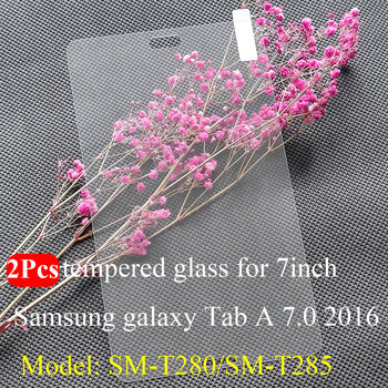 2Pcs/Pack Προστατευτικό οθόνης για Samsung galaxy Tab A6 7.0 2016 Model SM-T285 HD 9H 0,3MM Tempered Glass για 7\'\' Samsung SM-T280