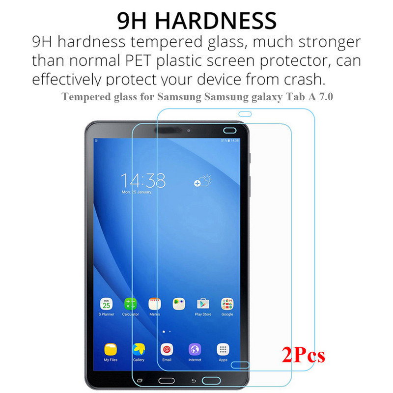 2 buc/pachet Protector ecran pentru Samsung galaxy Tab A6 7.0 2016 Model SM-T285 HD 9H 0.3MM Sticla securizata pentru 7'' Samsung SM-T280