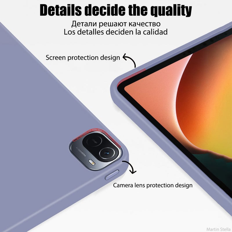Husă originală din silicon pentru Xiaomi Mi Pad 5 Pro Global Tablet Android Funda pentru Mipad 5 Pro 2021 Accesorii pentru husă inteligentă de 11 inci