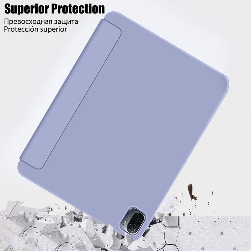 Husă originală din silicon pentru Xiaomi Mi Pad 5 Pro Global Tablet Android Funda pentru Mipad 5 Pro 2021 Accesorii pentru husă inteligentă de 11 inci