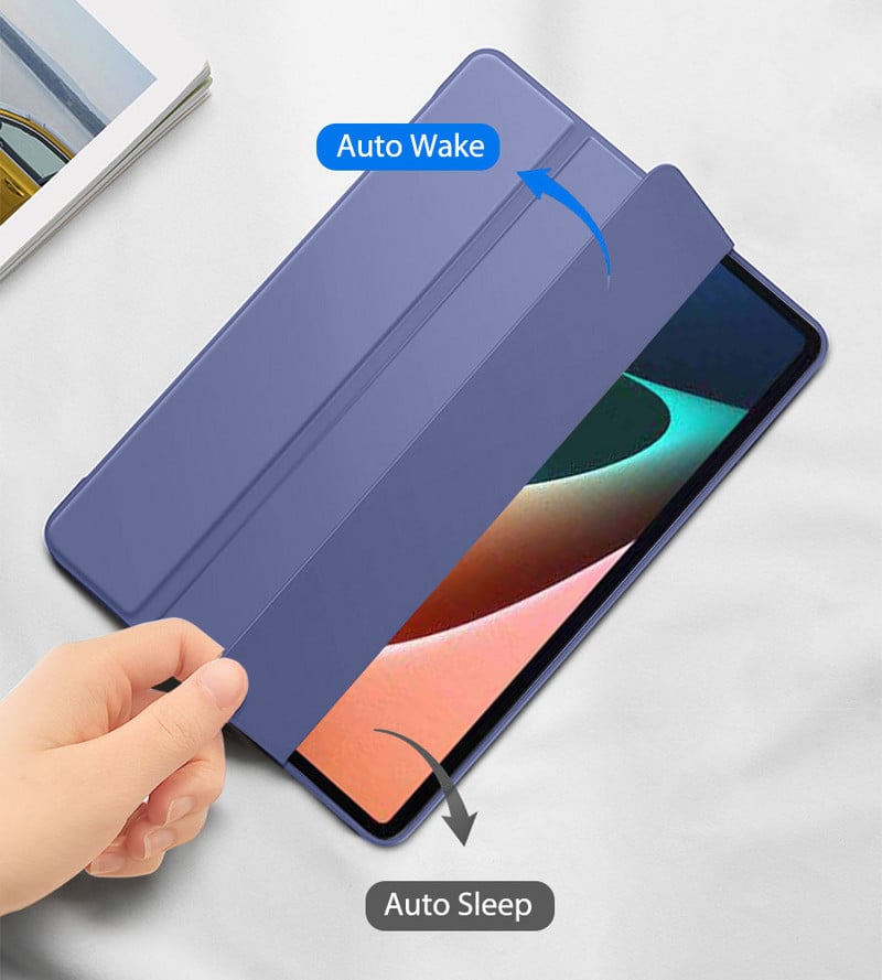 Husă originală din silicon pentru Xiaomi Mi Pad 5 Pro Global Tablet Android Funda pentru Mipad 5 Pro 2021 Accesorii pentru husă inteligentă de 11 inci