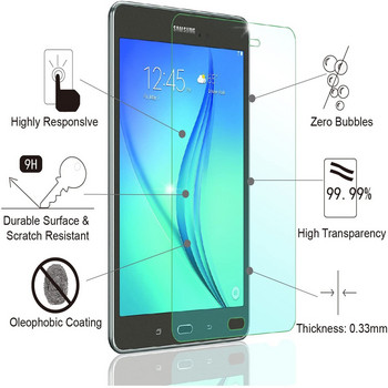 Προστατευτικό οθόνης 9H από σκληρυμένο γυαλί για Samsung Galaxy Tab A 9,7 ιντσών 2015 T550 T555 Προστατευτικό φιλμ χωρίς φυσαλίδες χωρίς δακτυλικά αποτυπώματα