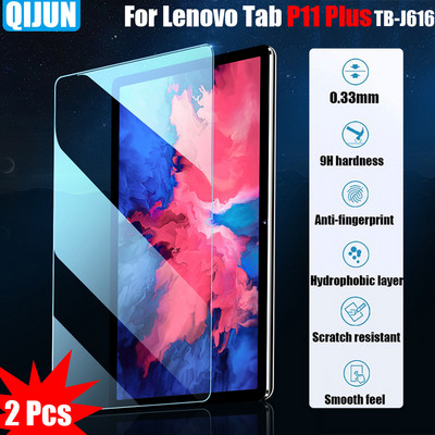 Film od kaljenog stakla za tablete za Lenovo Tab P11 2021 Membrana otporna na eksploziju i ogrebotine Zaštita protiv otisaka prstiju 2 kom TB-J606F