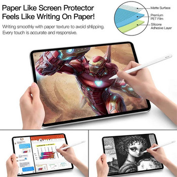 (2 опаковки) филм като хартия за Samsung Galaxy Tab S4 S5e S6 Lite 10.4 10.5 T720 T830 T860 P610 P613 P619 Протектор на екрана на таблет