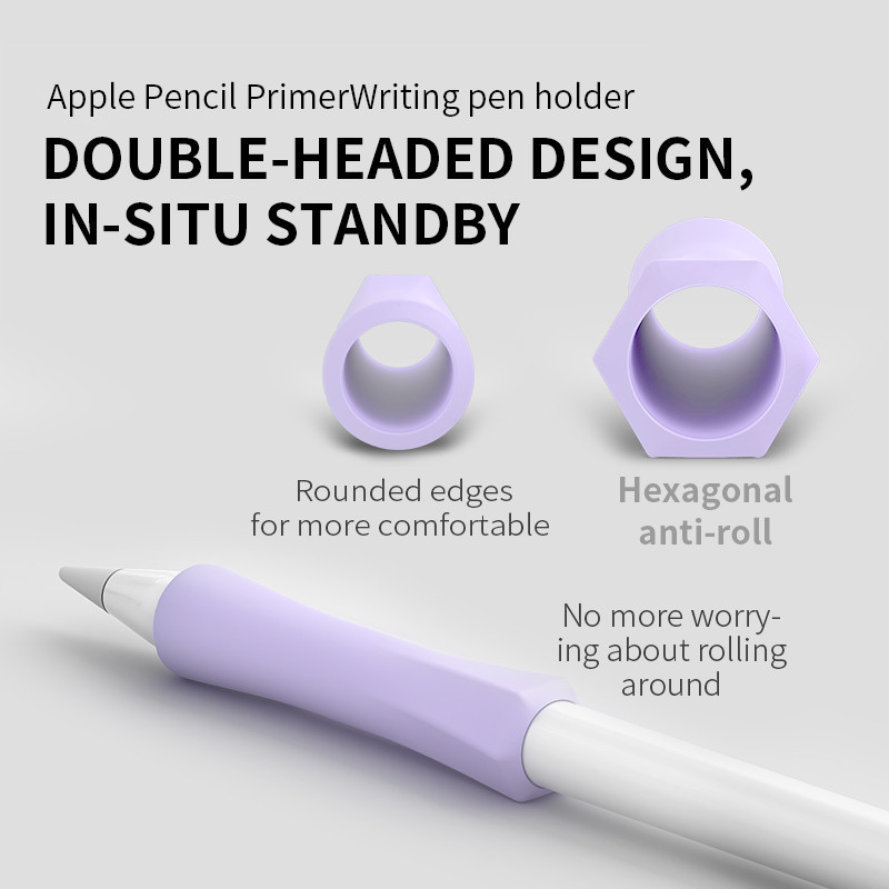 3 csomagos puha szilikon markolat borító Apple Pencil 2 érintőképernyős védőtokhoz