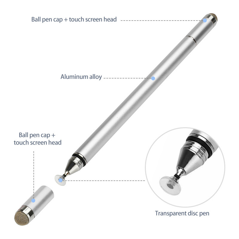 FONKEN Stylus Pen Xiaomi Redmi viedtālruņa zīmuļa ekrāna pildspalva planšetdatora skārienpildspalva 4-in-1 zīmēšanas pildspalva iPad ierīcēm Samsung HP Pen