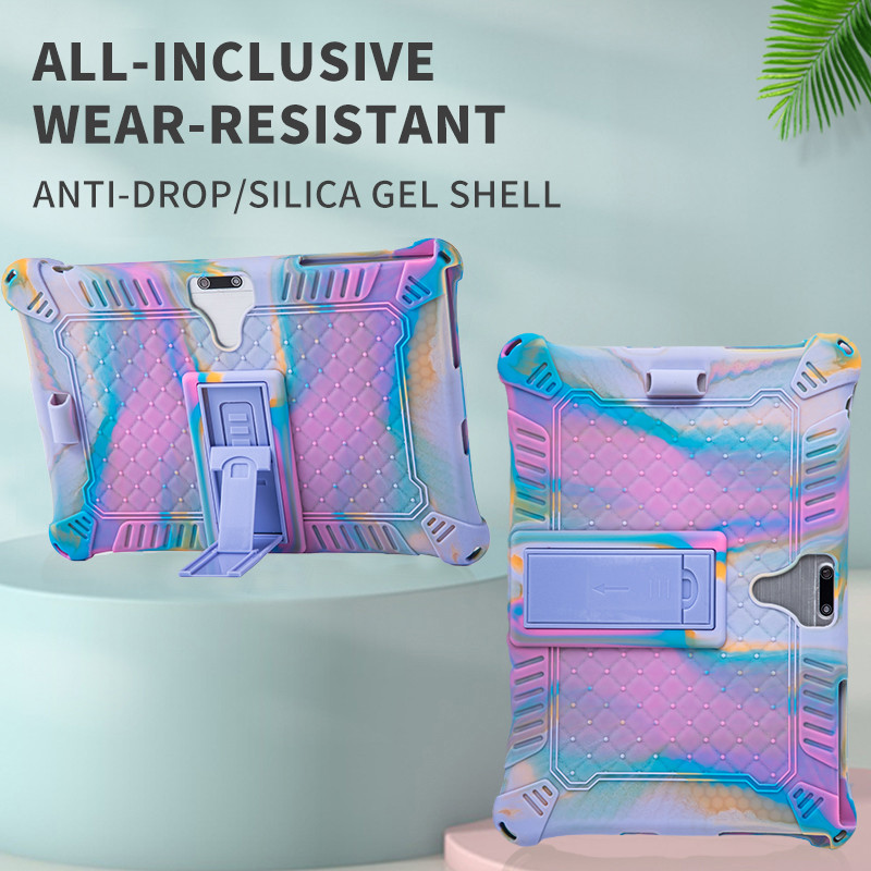 10.1'' Univerzalna mekana silikonska torbica za 10 10.1 inčni Android Tablet PC otporan na udarce Stražnji poklopac Zaštitna školjka L 9.45 W 6.42 inča