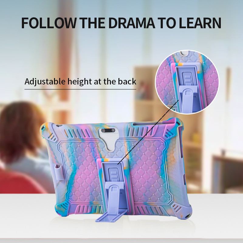 10.1'' Univerzalna mekana silikonska torbica za 10 10.1 inčni Android Tablet PC otporan na udarce Stražnji poklopac Zaštitna školjka L 9.45 W 6.42 inča