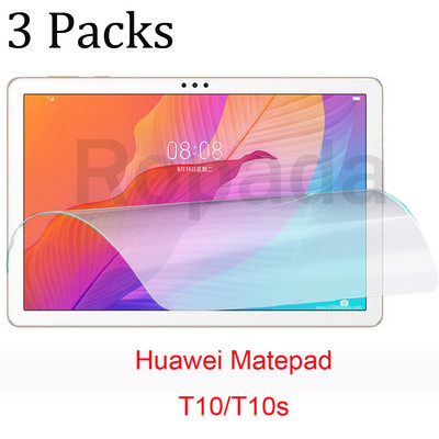 3 iepakojumi mīksto PET ekrāna aizsargplēvi Huawei Matepad T10 T10s T 10 10S planšetdatora aizsargplēvei