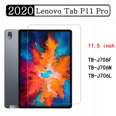 (2 iepakojumi) 9H rūdīts stikls, kas paredzēts Lenovo Tab P11 Pro 2020 2022 2nd 3rd 11 11,2 11,5 J606F J606N J706F ekrāna aizsargplēve planšetdatoram