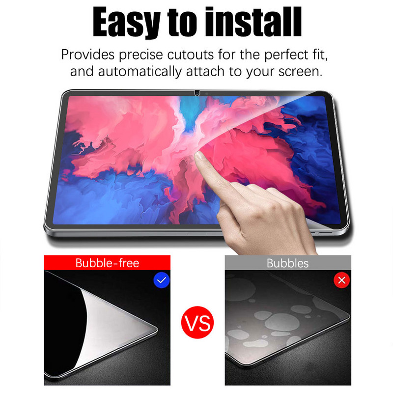 (2 iepakojumi) 9H rūdīts stikls, kas paredzēts Lenovo Tab P11 Pro 2020 2022 2nd 3rd 11 11,2 11,5 J606F J606N J706F ekrāna aizsargplēve planšetdatoram