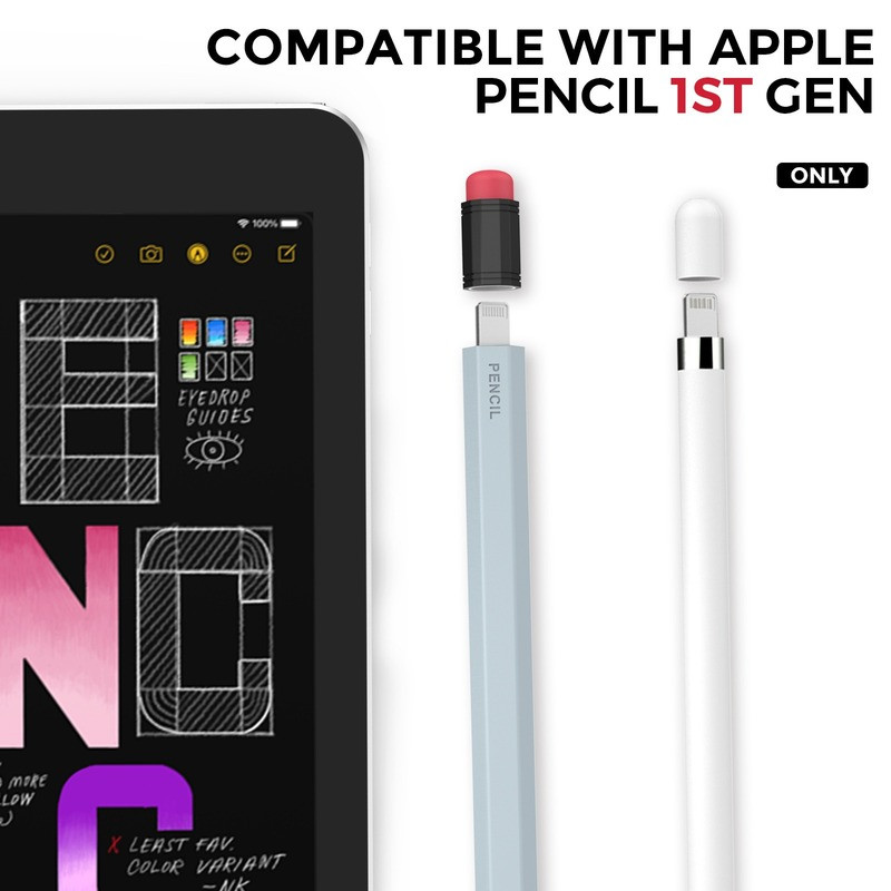 Szilikon védőtok Apple Pencilhez 1 Retro ceruza csúszásgátló ceruzaborító Csúszásgátló ceruza szilikon tok Apple ceruzához