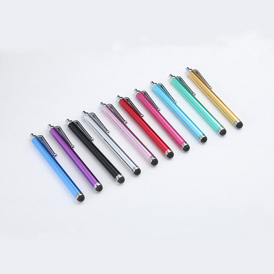 Fém kapacitív toll érintőképernyős okostelefon diák táblagép univerzális kézírásos toll kéz a kézben rajztollal