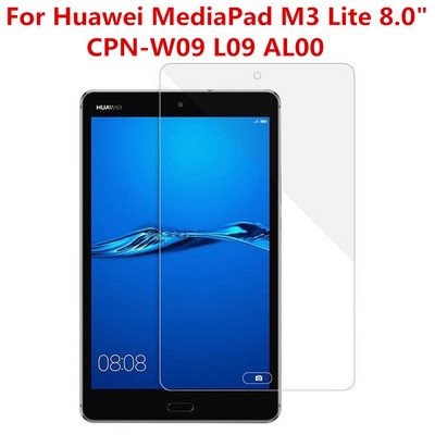 Zaštitno staklo od kaljenog stakla tvrdoće 9H za Huawei MediaPad M3 Lite 8.0 inča CPN-W09 L09 AL00 HD zaštitna folija bez mjehurića