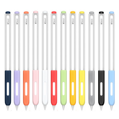 Clear Protective Case Grip Hold για Apple Pencil 2ης γενιάς Κάλυμμα μανικιών, με επιπλέον 10 τμχ Καπέλα μύτης (5 λευκά και 5 διάφανα)