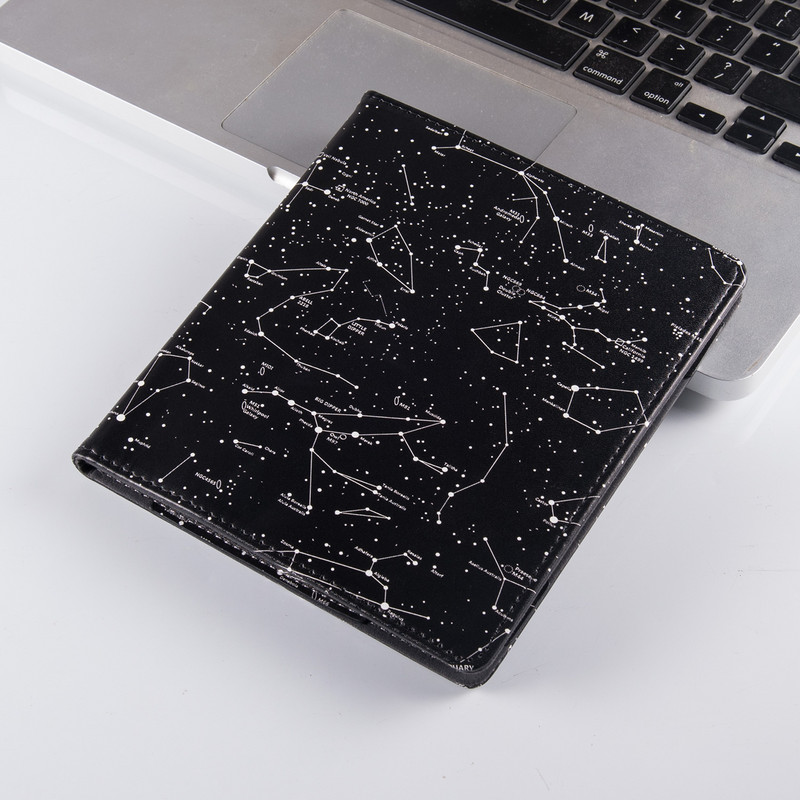 Kindle Oasis futrālis (7 collas — Oasis 9./10. paaudze) — PU ādas aizsargapvalks ar rokas siksniņu/statīvu un automātisko miega režīmu/modināšanu