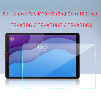 Za Lenovo Tab M10 2. generacije 10,1 inča TB-X306F TB-X306X TB-X306M TB-X306N Tablet HD Zaštitno staklo od kaljenog stakla bez mjehurića