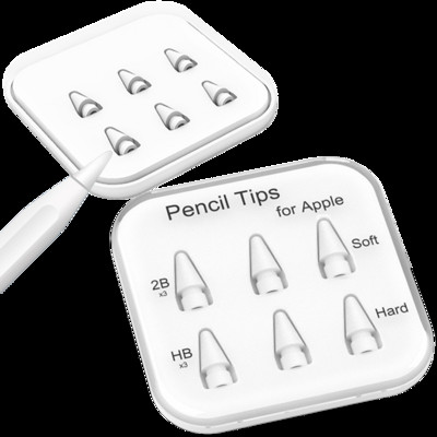 Συμβουλές μολυβιών για Apple Pencil Soft Tip. Μύτη στυλό γραφίδας για Apple Pencil 1st 2nd Gen και Logitech Crayon Digital Pencil