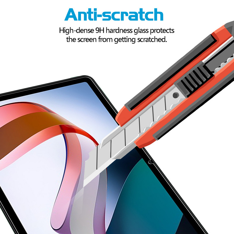 9H grūdintas stiklas skirtas Xiaomi Redmi Pad 10,6 colio sprogimui atsparios plėvelės ekrano apsauga, skirta Redmi Pad 2022 apsauginei plėvelei