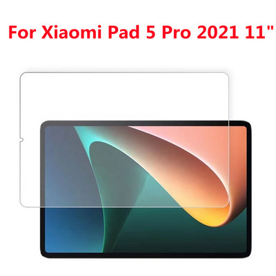 9H edzett üveg képernyővédő fólia Xiaomi Pad 5 Pro 2021 11 hüvelykes ujjlenyomat mentes karcmentes átlátszó táblagéphez