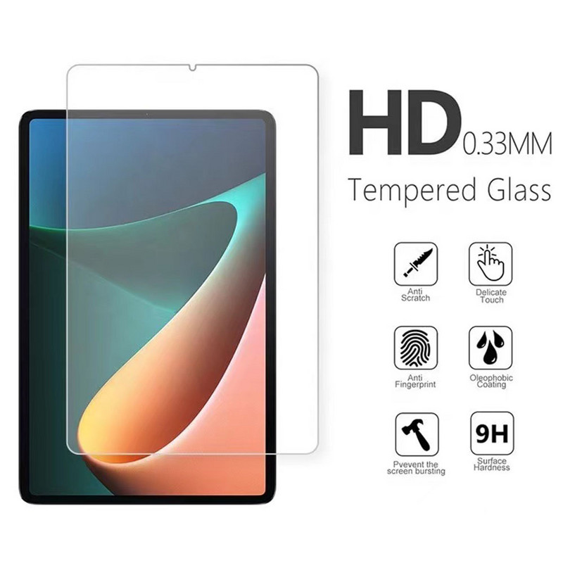 9H edzett üveg képernyővédő fólia Xiaomi Pad 5 Pro 2021 11 hüvelykes ujjlenyomat mentes karcmentes átlátszó táblagéphez