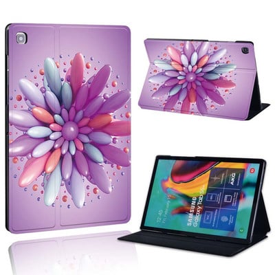 Ümbris Samsung Galaxy Tab A 10.1 2019/2016/A 7.0/9.7.10.5 tolli/Tab E 9.6/S5E/A7/A7 lite jaoks – prinditava nahast aluse tahvelarvuti kaas