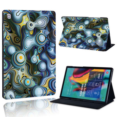 Ümbris Samsung Galaxy Tab A 10.1 2019/2016/A 7.0/9.7.10.5 tolli/Tab E 9.6/S5E/A7/A7 lite jaoks – prinditava nahast aluse tahvelarvuti kaas