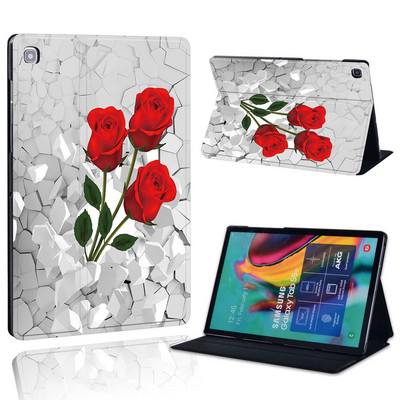 Ümbris Samsung Galaxy Tab A 10.1 2019/2016/A 7.0/9.7.10.5 tolli/Tab E 9.6/S5E/A7/A7 lite jaoks – prinditava nahast aluse tahvelarvuti kaas