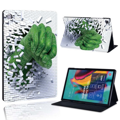 Ümbris Samsung Galaxy Tab A 10.1 2019/2016/A 7.0/9.7.10.5 tolli/Tab E 9.6/S5E/A7/A7 lite jaoks – prinditava nahast aluse tahvelarvuti kaas