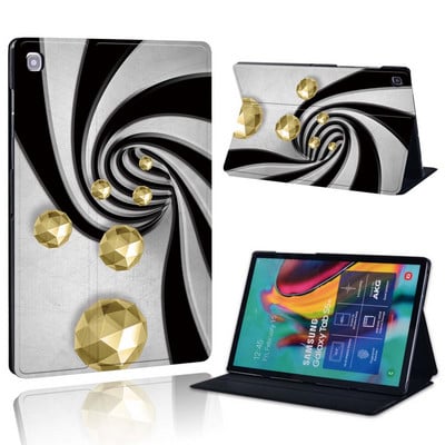 Ümbris Samsung Galaxy Tab A 10.1 2019/2016/A 7.0/9.7.10.5 tolli/Tab E 9.6/S5E/A7/A7 lite jaoks – prinditava nahast aluse tahvelarvuti kaas