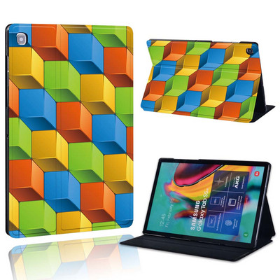 Ümbris Samsung Galaxy Tab A 10.1 2019/2016/A 7.0/9.7.10.5 tolli/Tab E 9.6/S5E/A7/A7 lite jaoks – prinditava nahast aluse tahvelarvuti kaas