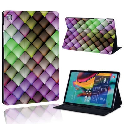 Ümbris Samsung Galaxy Tab A 10.1 2019/2016/A 7.0/9.7.10.5 tolli/Tab E 9.6/S5E/A7/A7 lite jaoks – prinditava nahast aluse tahvelarvuti kaas