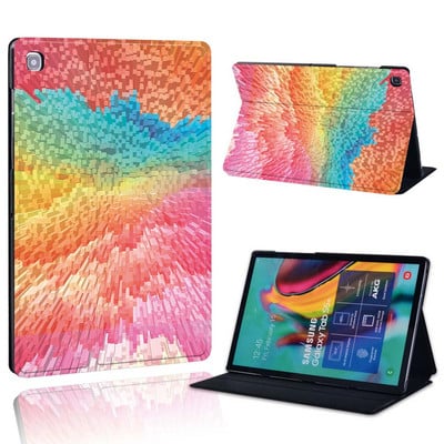 Ümbris Samsung Galaxy Tab A 10.1 2019/2016/A 7.0/9.7.10.5 tolli/Tab E 9.6/S5E/A7/A7 lite jaoks – prinditava nahast aluse tahvelarvuti kaas
