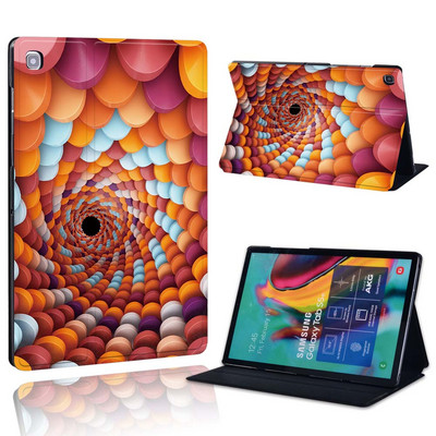 Ümbris Samsung Galaxy Tab A 10.1 2019/2016/A 7.0/9.7.10.5 tolli/Tab E 9.6/S5E/A7/A7 lite jaoks – prinditava nahast aluse tahvelarvuti kaas