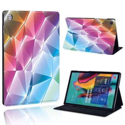 Ümbris Samsung Galaxy Tab A 10.1 2019/2016/A 7.0/9.7.10.5 tolli/Tab E 9.6/S5E/A7/A7 lite jaoks – prinditava nahast aluse tahvelarvuti kaas